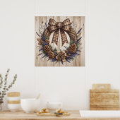 Pinecone Wreath Poster (Küche)