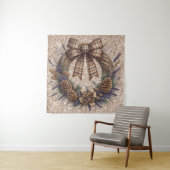 Pinecone Wreath Tapestry Wandteppich (Beispiel)