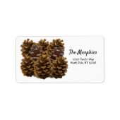 Pinecones-Adressetikett Adressaufkleber (Vorne)