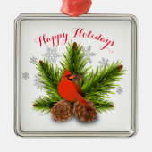 Pinecones and Kardinal Bird Weihnachtsschmuck (Vorne)