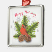 Pinecones and Kardinal Bird Weihnachtsschmuck (Links)