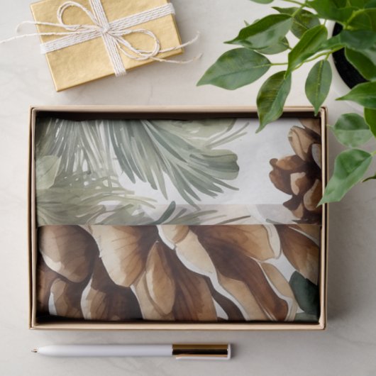 Pinecones, Baumzweige Naturschutz Seidenpapier (Geschenk)