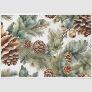 Pinecones, Baumzweige Naturschutz Seidenpapier