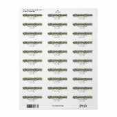 Pinecones Berries Branchen Garland Türkis (Vorne)