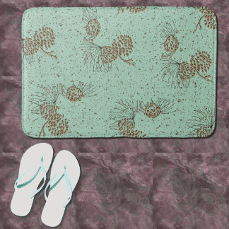 Pinecones Cabin Badematte