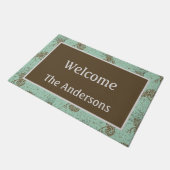 Pinecones Cabin Fußmatte (Schrägansicht)