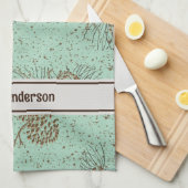 Pinecones Cabin Geschirrtuch (Viertel Falte)