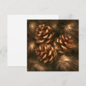 Pinecones Feiertagskarte (Vorne/Hinten)