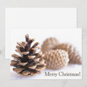 Pinecones Feiertagskarte (Vorne/Hinten)