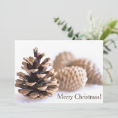 Pinecones Feiertagskarte (Stehend Vorderseite)