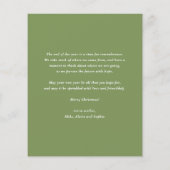 Pinecones Foto Weihnachtskarte (Rückseite)