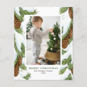 Pinecones Foto Weihnachtskarte (Vorderseite)