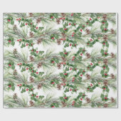 Pinecones Geschenkpapier (Flach)