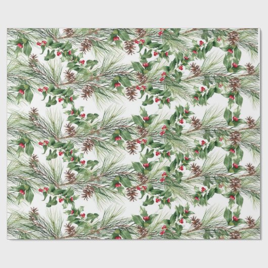 Pinecones Geschenkpapier (Flach)