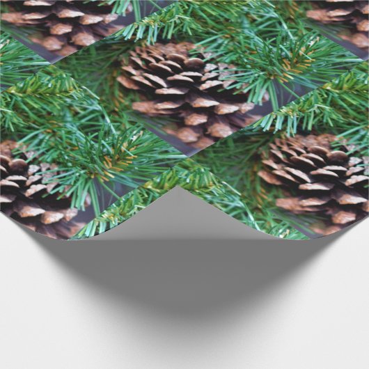 Pinecones Geschenkpapier (Ecke)
