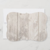 Pinecones, Holztextur Weihnachten korporiert Einladung (Rückseite)