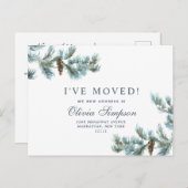 Pinecones Moving Announcement Postkarte (Vorne/Hinten)
