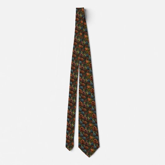 Pinecones Necktie Krawatte (Rückseite)