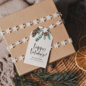 Pinecones Pinecones Pinecones Pinselstriche Skript Geschenkanhänger