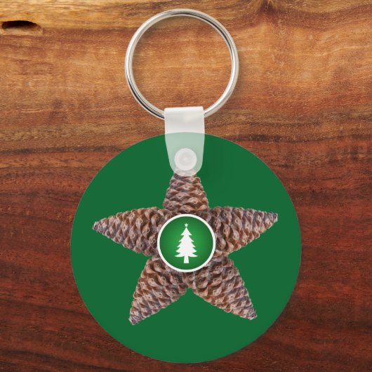 Pinecones star schlüsselanhänger (Vorderseite)