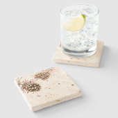 Pinecones Stone Untersetzer (Seitenansicht)