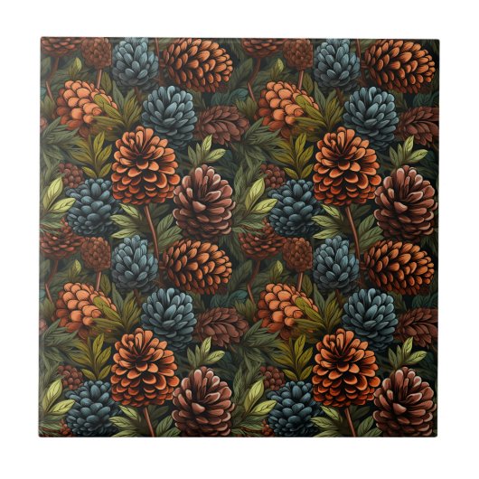 Pinecones Tile Fliese (Vorderseite)