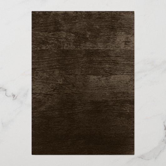 Pinecones und Barnholz Folieneinladung (Rückseite)