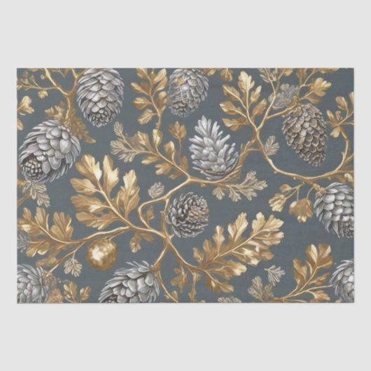 Pinecones und Branchen-Papiere Seidenpapier (Vorderseite)