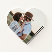 Pinecones und Crescent Moon Winter Liebe Notizblock (Rückseite)