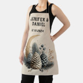 Pinecones und Crescent Moon Winter Liebe Schürze (InSitu)