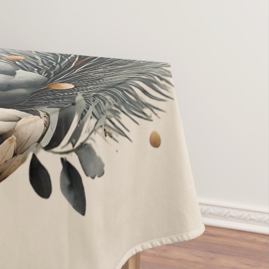 Pinecones und Crescent Moon Winter Liebe Tischdecke (Beispiel)