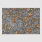 Pinecones und Zweige Seidenpapier (Vorderseite)