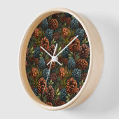 Pinecones Wall Clock Uhr (Winkel)