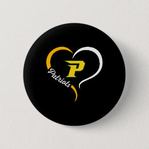 Pinecrest Patriots Logo Halbherz Slogan Hs Button