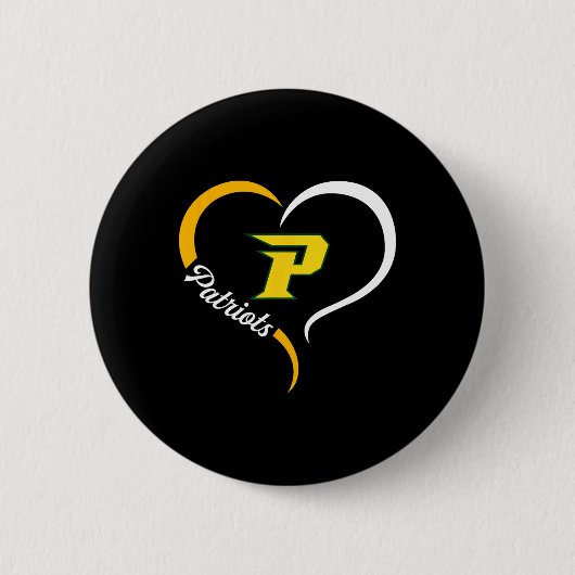 Pinecrest Patriots Logo Halbherz Slogan Hs Button (Vorderseite)