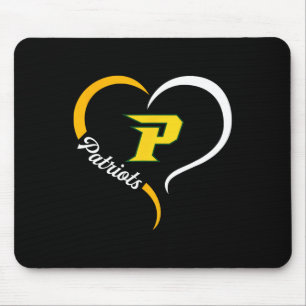 Pinecrest Patriots Logo Halbherz Slogan Hs Mousepad
