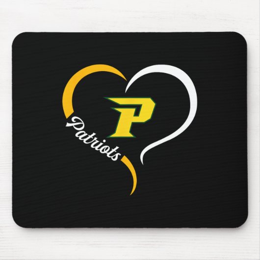 Pinecrest Patriots Logo Halbherz Slogan Hs Mousepad (Vorne)