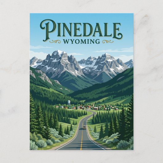 Pinedale USA Postkarte (Vorderseite)