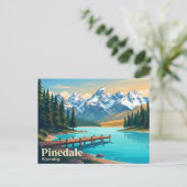Pinedale USA Postkarte (Stehend Vorderseite)
