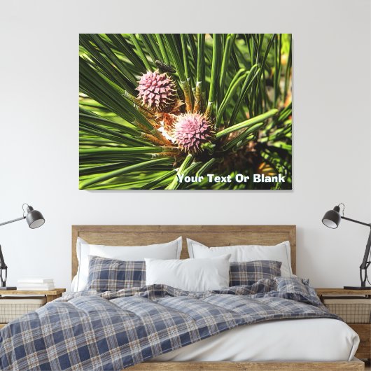 Pineflower Leinwanddruck (Insitu (Schlafzimmer))