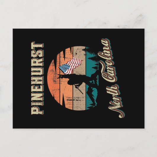 Pinehurst North Carolina Postkarte (Vorderseite)