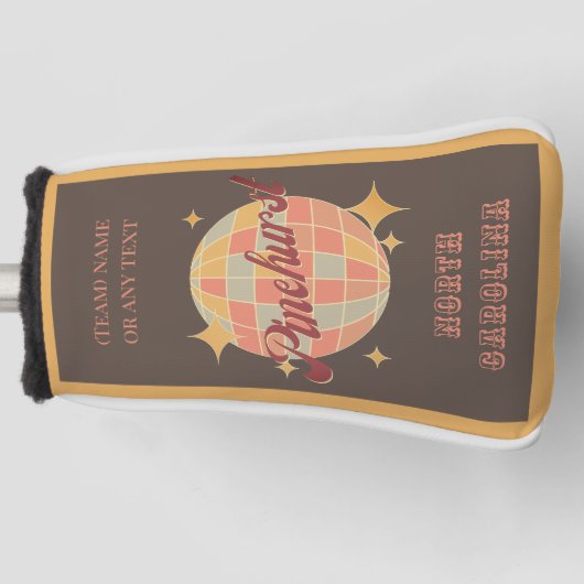 Pinehurst Stadt Nord Carolina Golfer Golf Headcover (Vorderseite)