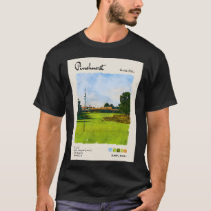 Pinehurst Vintag Watercolor Reisen T-Shirt