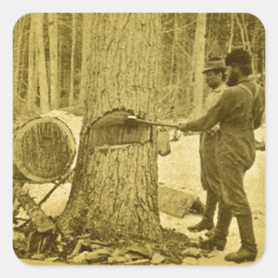 Pineries von Brüdern Saginaw MI Michigans Quadratischer Aufkleber