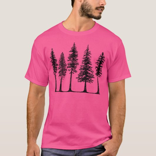 Pines Baseball Sleeve T-Shirt (Vorderseite)