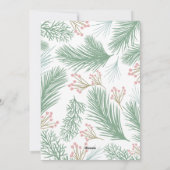 Pines Berries Multi-Foto Feiertagskarte (Rückseite)