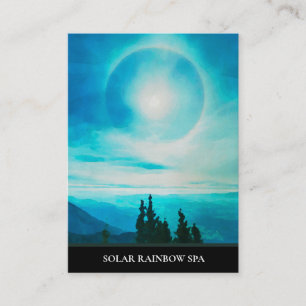 *~* Pines Blue Mountains Rainbow Sun Business Card Visitenkarte