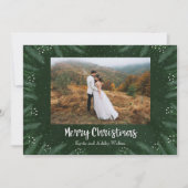 Pines Christmas Foto Feiertagskarte (Vorderseite)