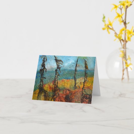 Pines Karte (Gelbe Blume)