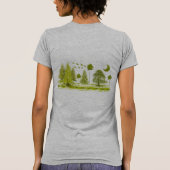 Pines mit Moon-Change-T - Shirt-Farbe und Stil T-Shirt (Rückseite)